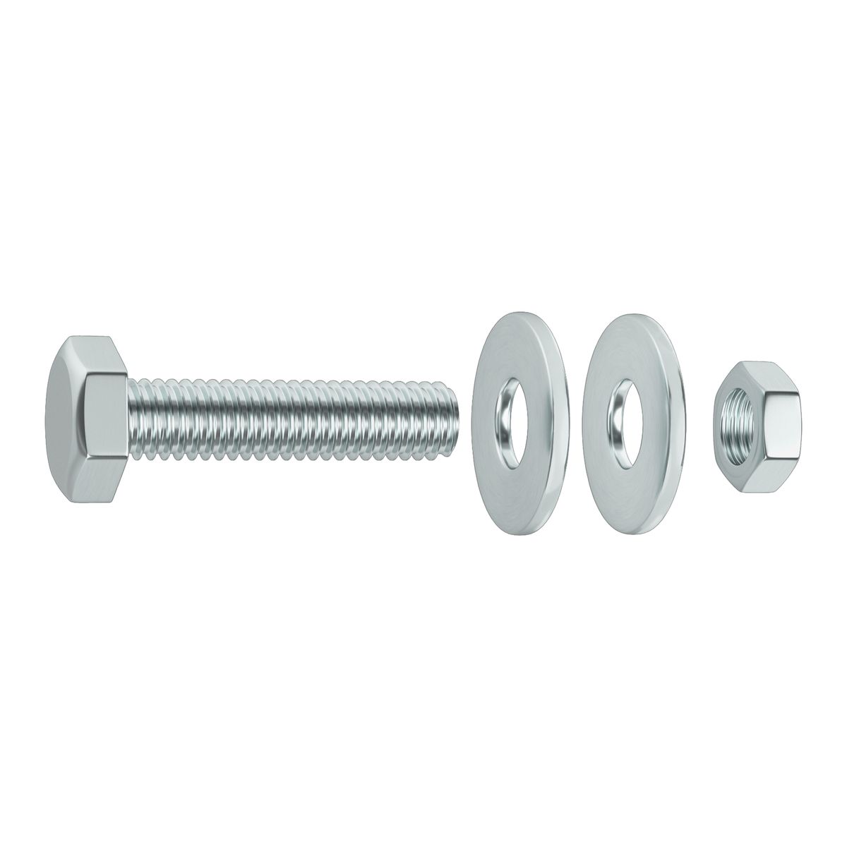 Standers Śruba łeb sześciokątny 15 mm stal ocynk 4 x 30 mm 15 szt.