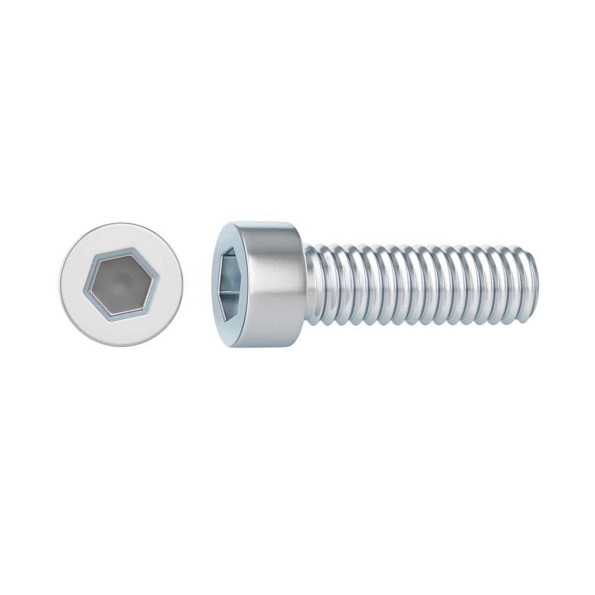 Śruba łeb sześciokątny 4 mm stal ocynk 8 x 40 mm 4 szt. Standers