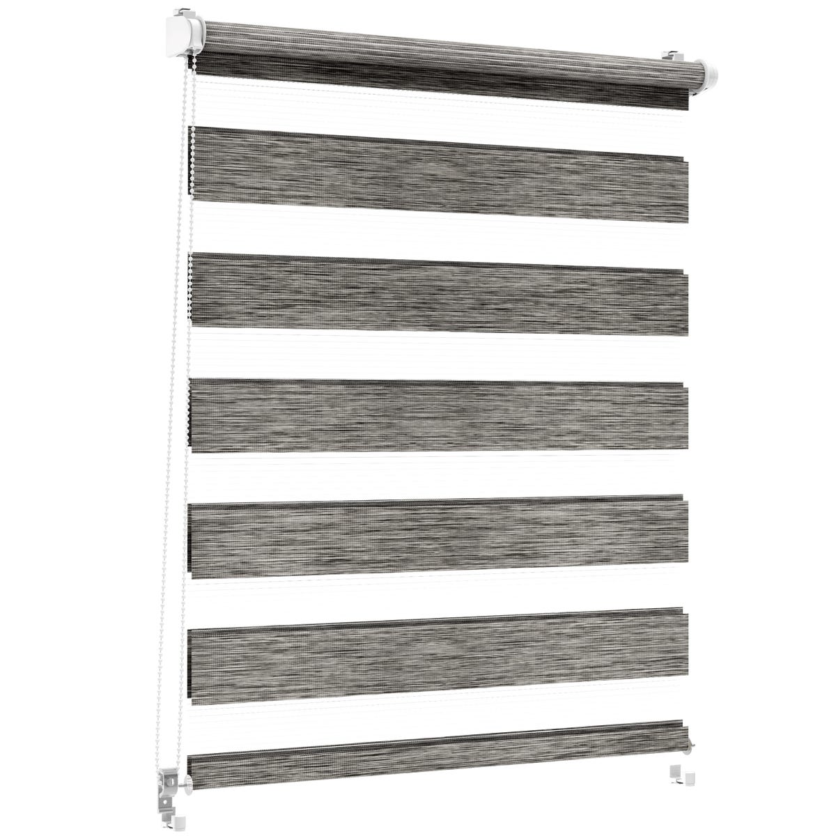 Roleta dzień noc Naturale Click 91 x 140 cm szara