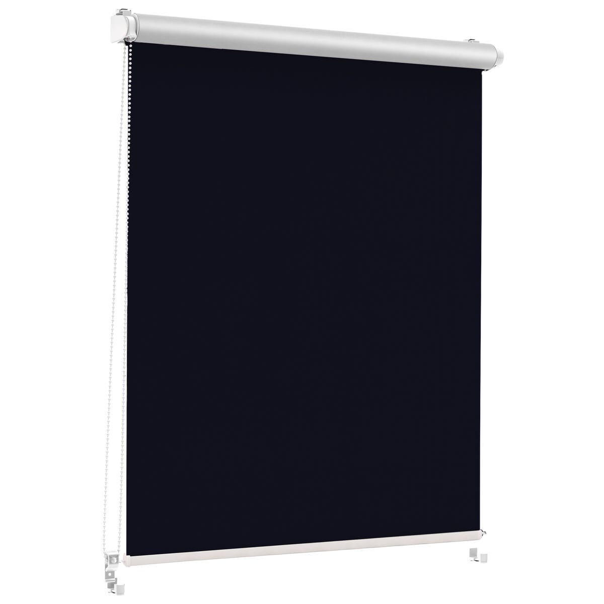 Roleta zaciemniająca Silver Click 38.5 x 150 cm czarna termoizolacyjna