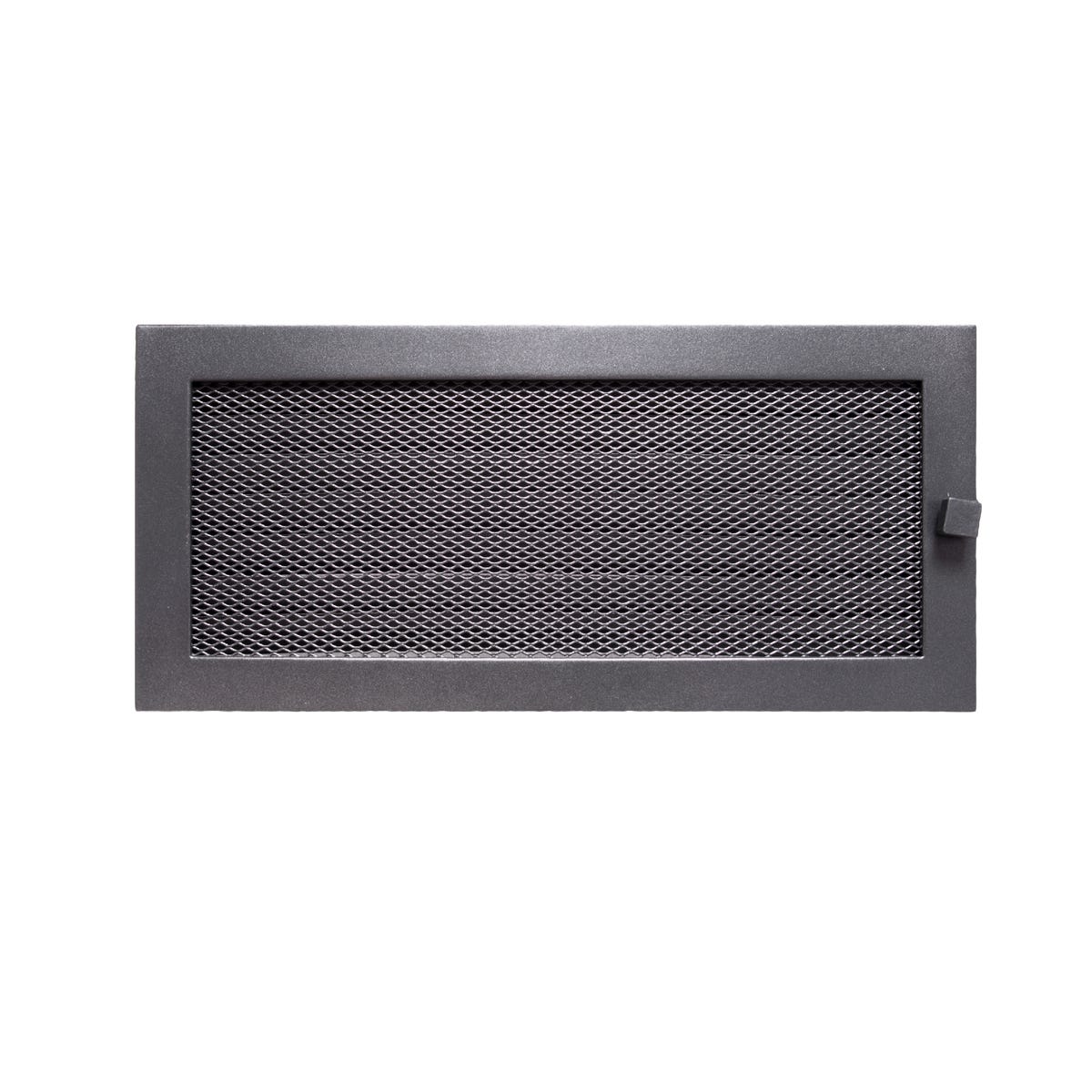 NORDFLAM Kratka kominkowa 17 x 37 cm z żaluzją Grafit