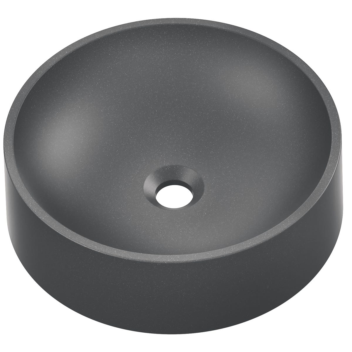Umywalka konglomeratowa nablatowa Munst II Grey 40 x 40 Axis