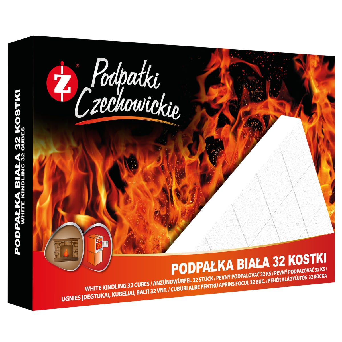 Podpałka biała 32 kostki Podpałki Czechowickie