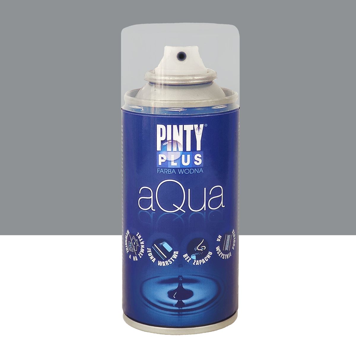 Farba wodna w sprayu AQUA 150 ml Szary PINTY PLUS