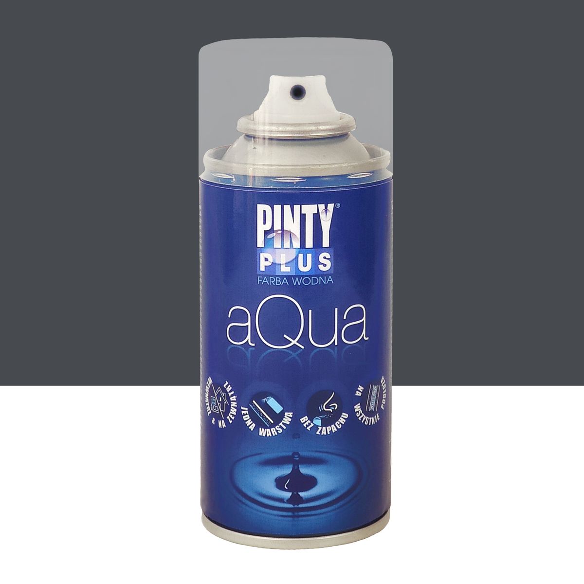 Farba wodna w sprayu AQUA 150 ml Black king PINTY PLUS