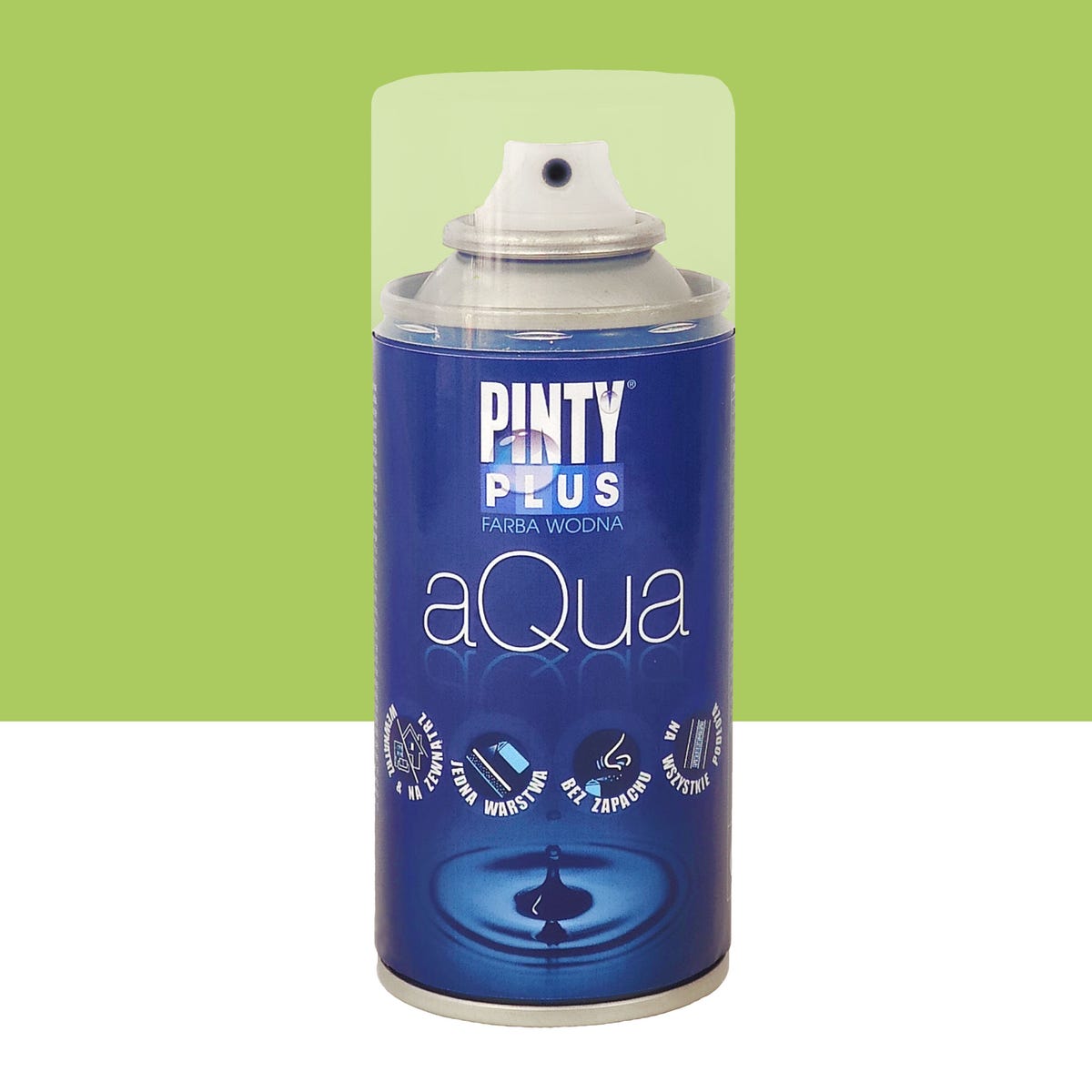 Farba wodna w sprayu AQUA 150 ml Green kiwi PINTY PLUS