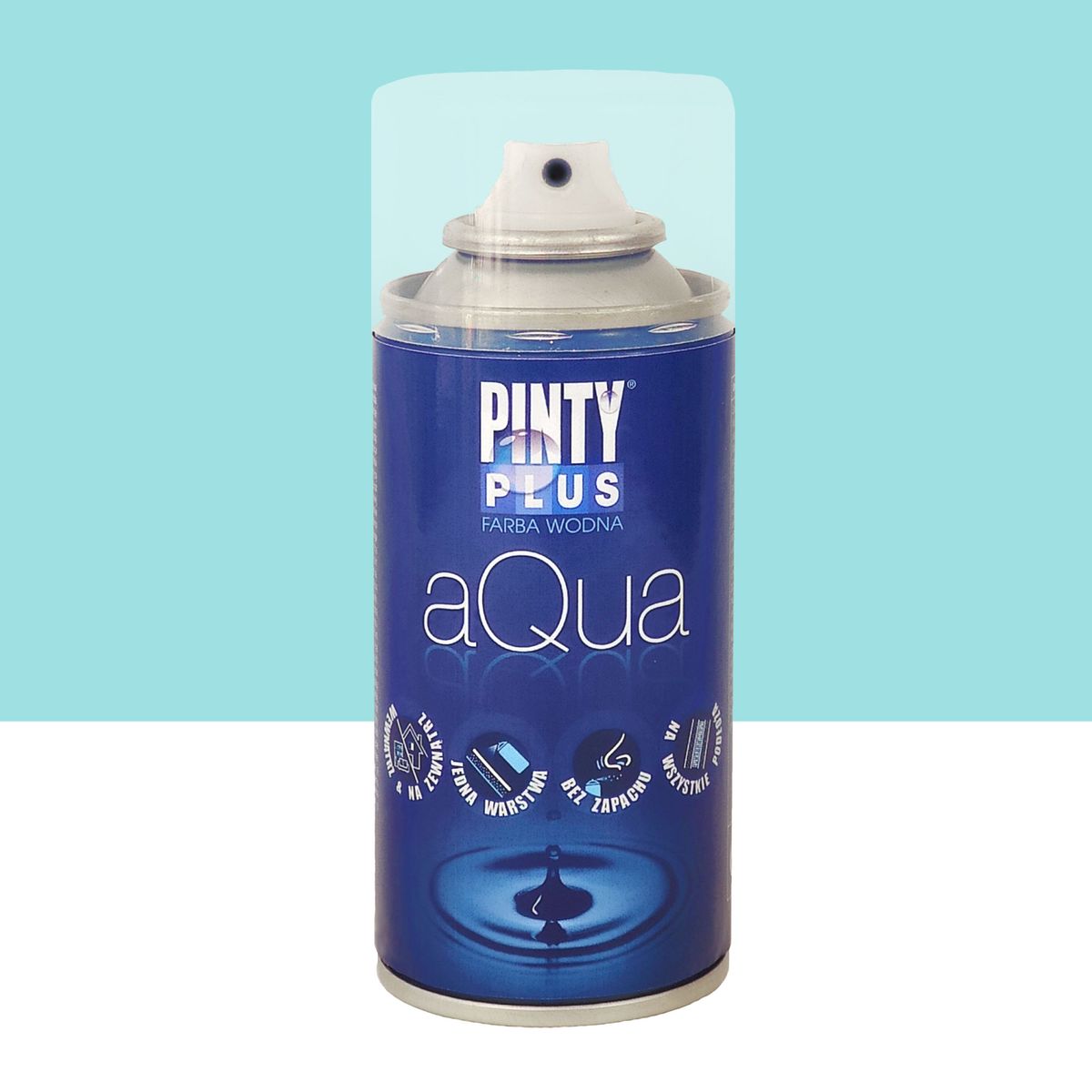 Farba wodna w sprayu AQUA 150 ml Ice blue PINTY PLUS