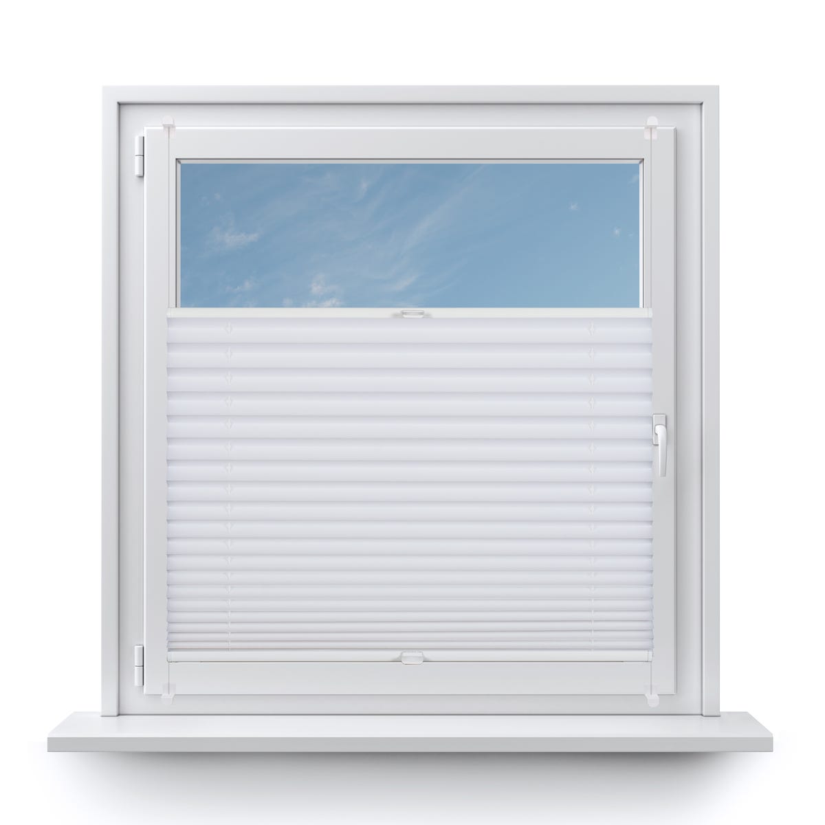 Roleta plisowana zaciemniająca 80 x 150 cm biała termoizolacyjna Inspire