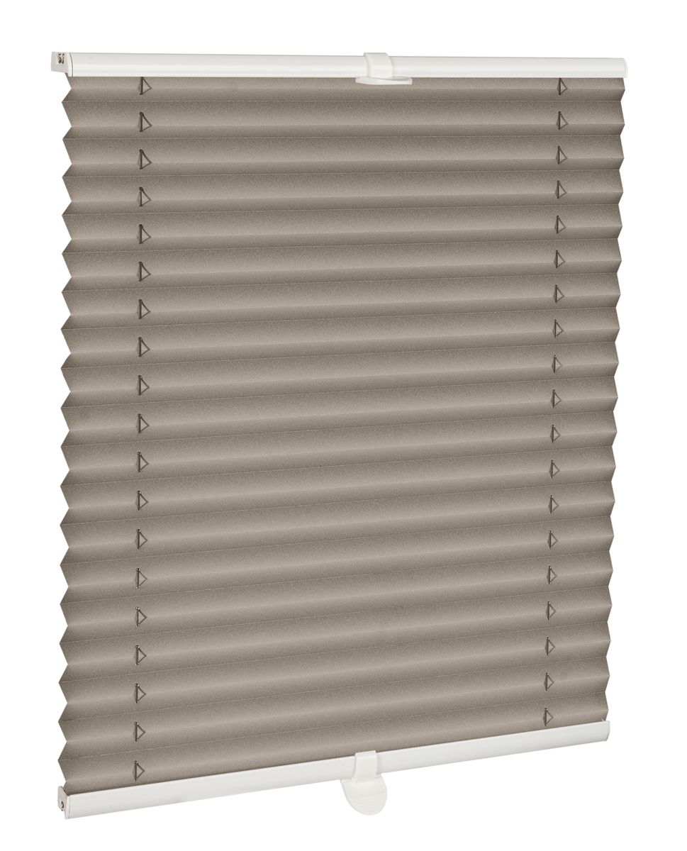 Roleta plisowana zaciemniająca 42.5 x 150 cm szara termoizolacyjna Inspire