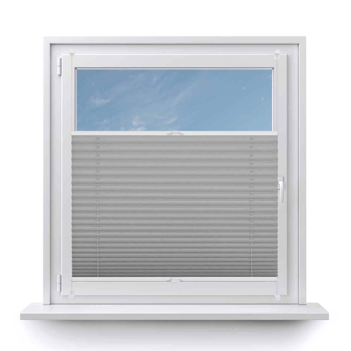 Roleta plisowana zaciemniająca 68 x 210 cm szara termoizolacyjna Inspire