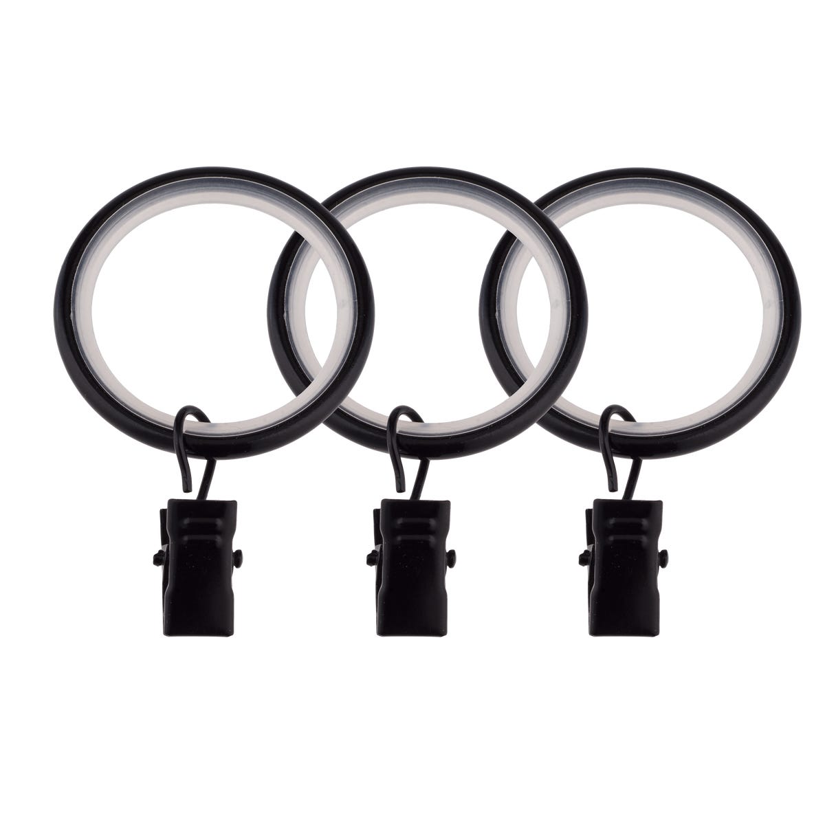 Kółka cichobieżne z żabkami czarny mat 25 mm 10 szt. Inspire