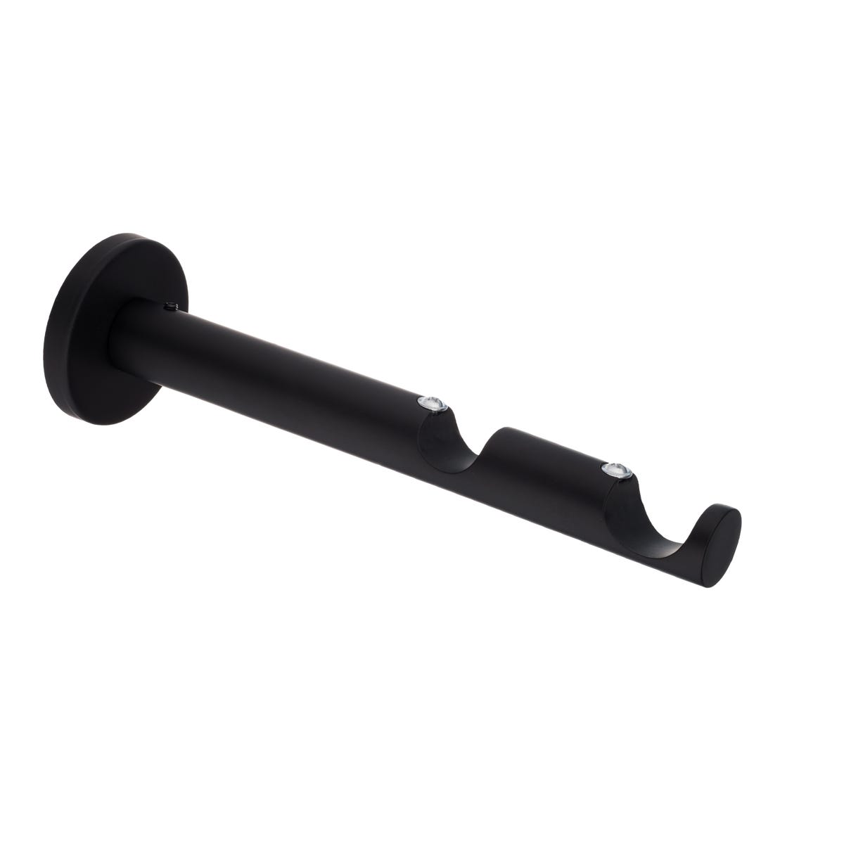 Wspornik do karnisza 25/19 mm podwójny czarny mat 200 mm Inspire