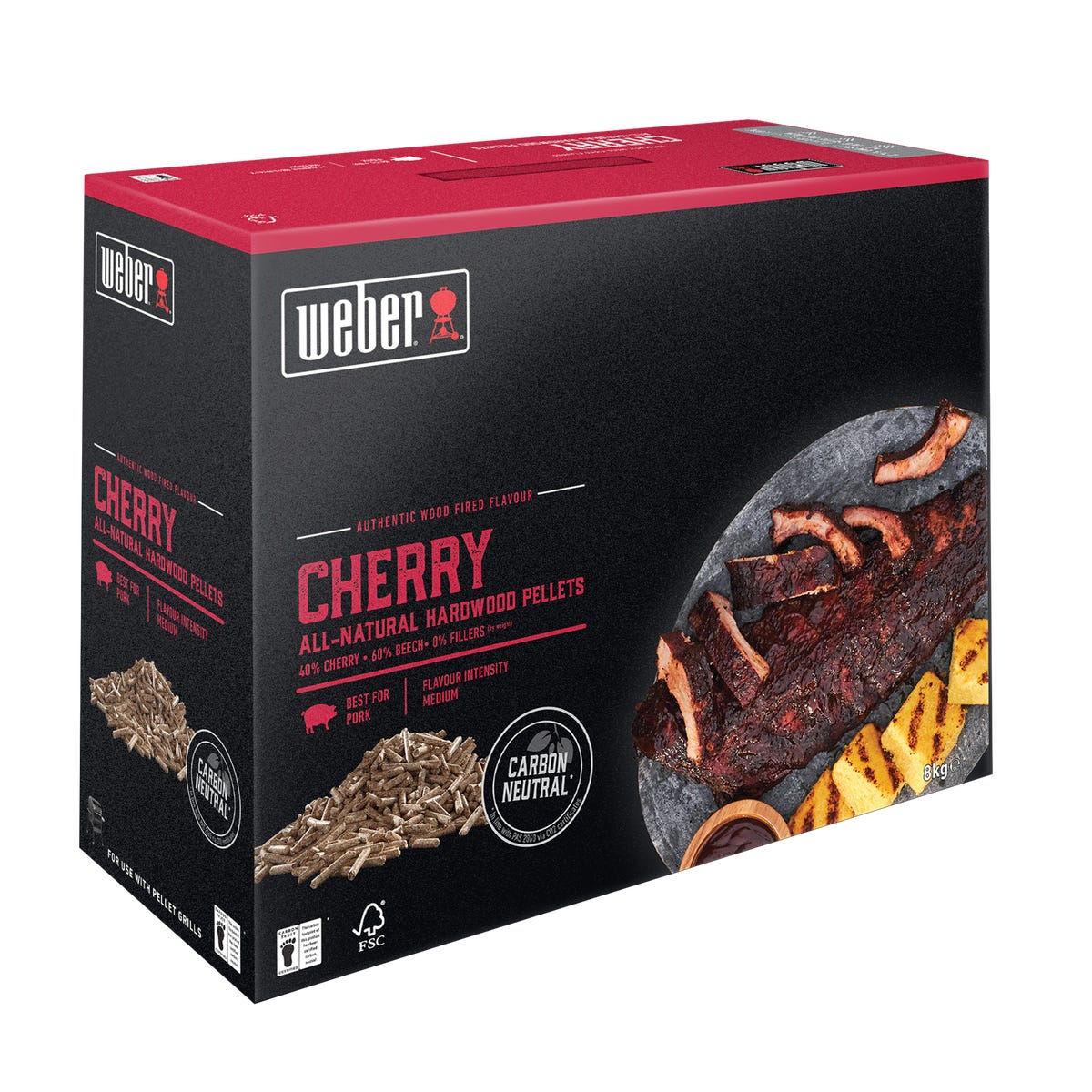 Pellet drzewny wiśniowy 8 kg Weber