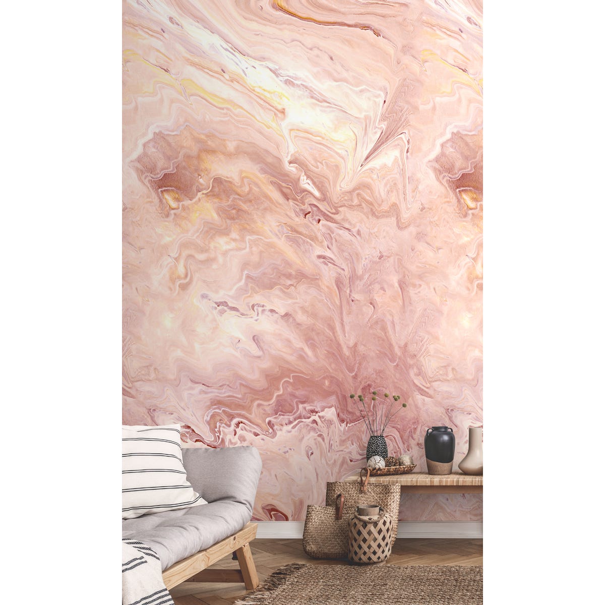 Tapeta panoramiczna Marble marmur różowy 159 x 280 cm