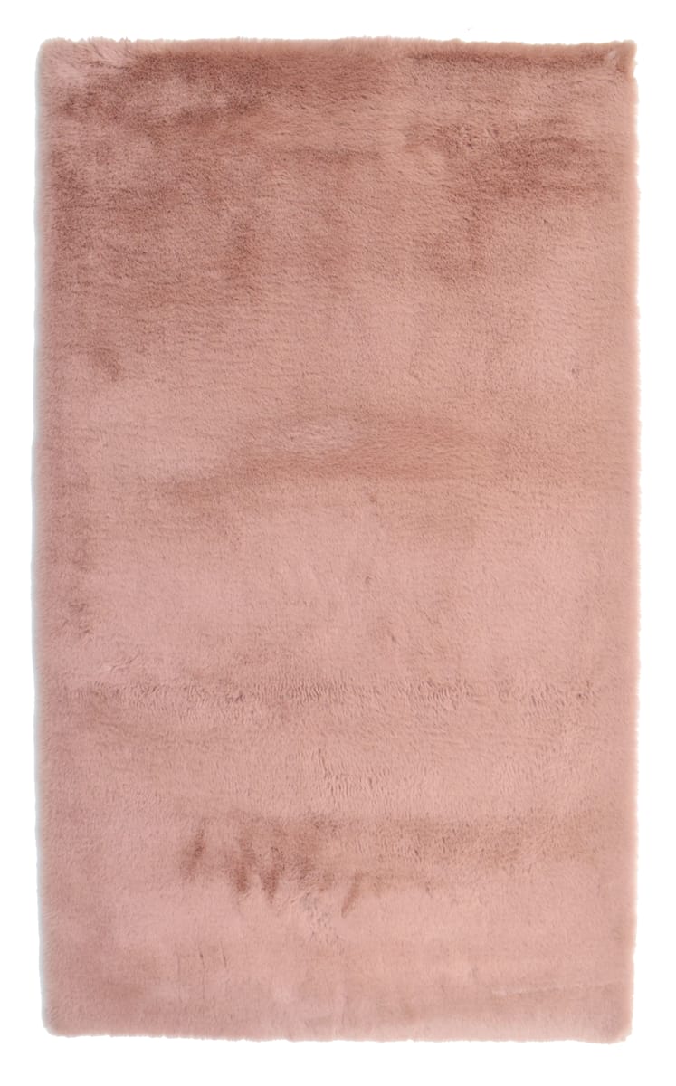 Dywan rabbit pluszowy Rabbii pudrowy róż 60 x 100 cm