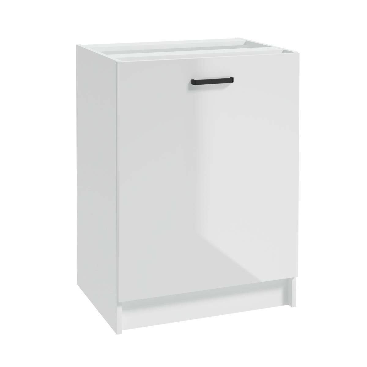 Szafka kuchenna stojąca First 60 cm kolor biały/czarny