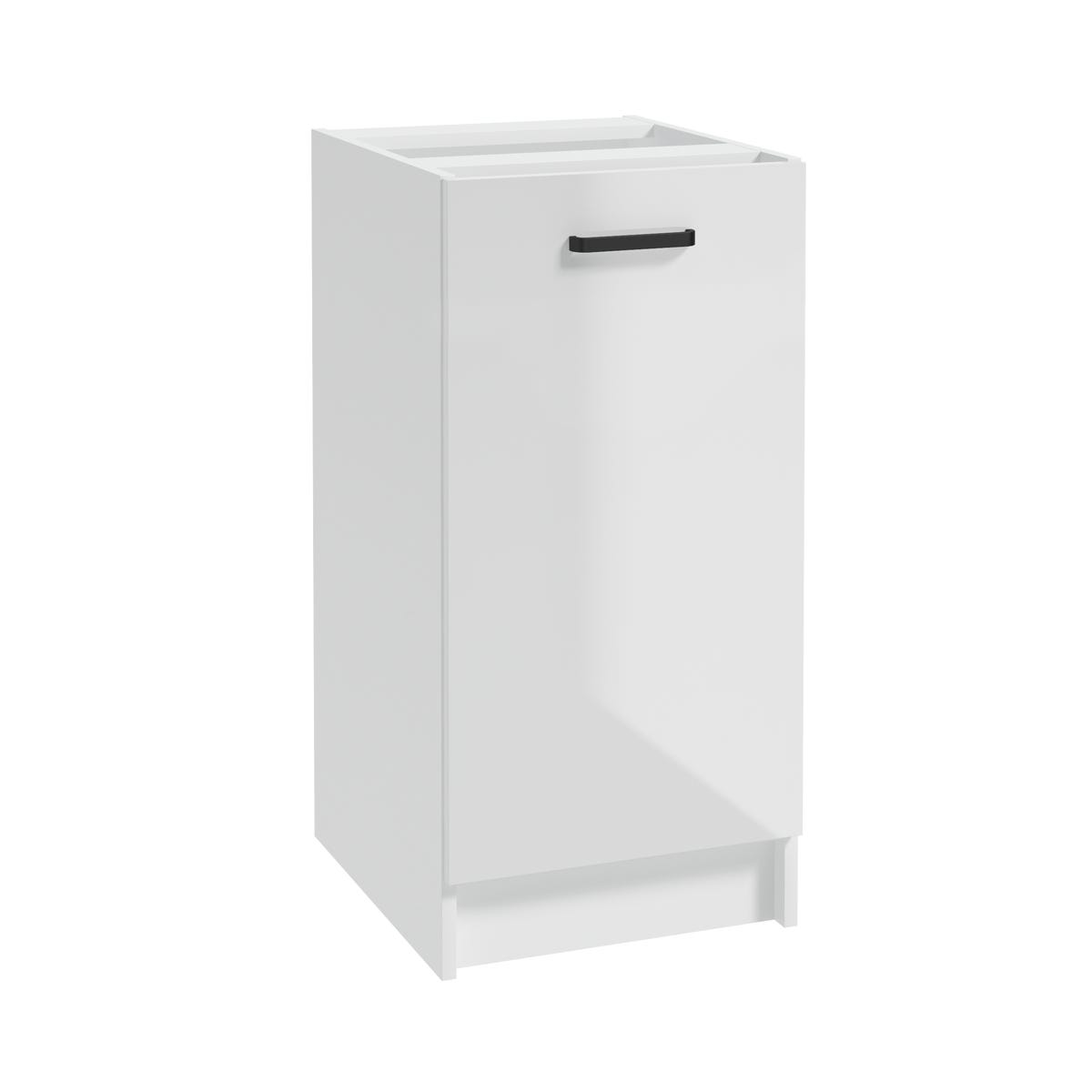 Szafka kuchenna stojąca First 40 cm kolor biały/czarny