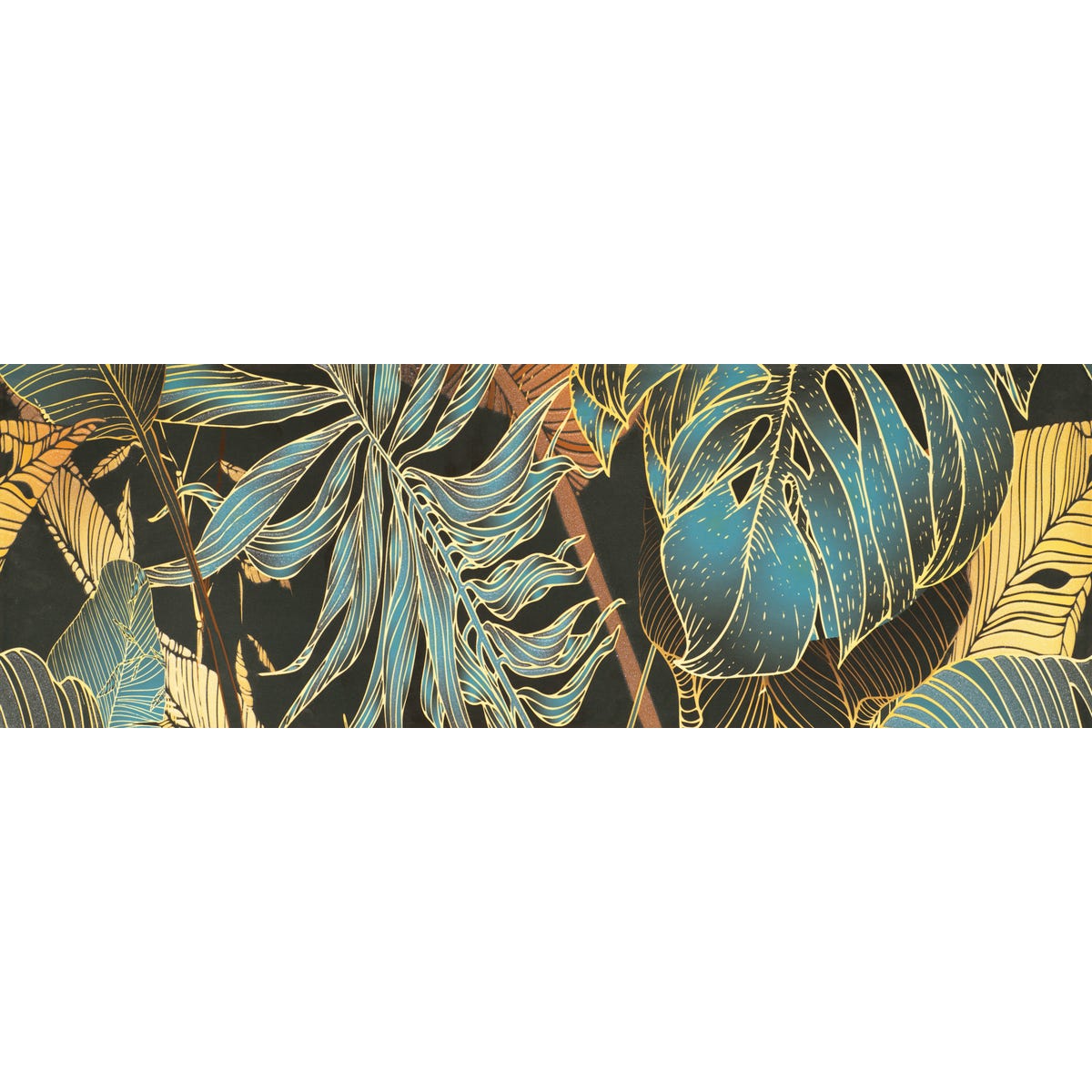 Obraz Cathrina Gold 30x90 Saturn