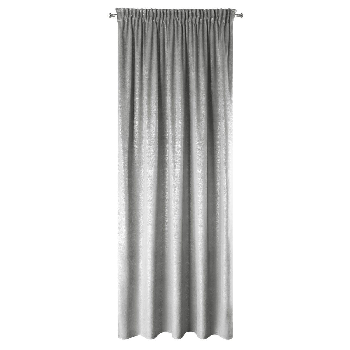 Zasłona Cypr srebrna 140 x 270 cm na taśmie