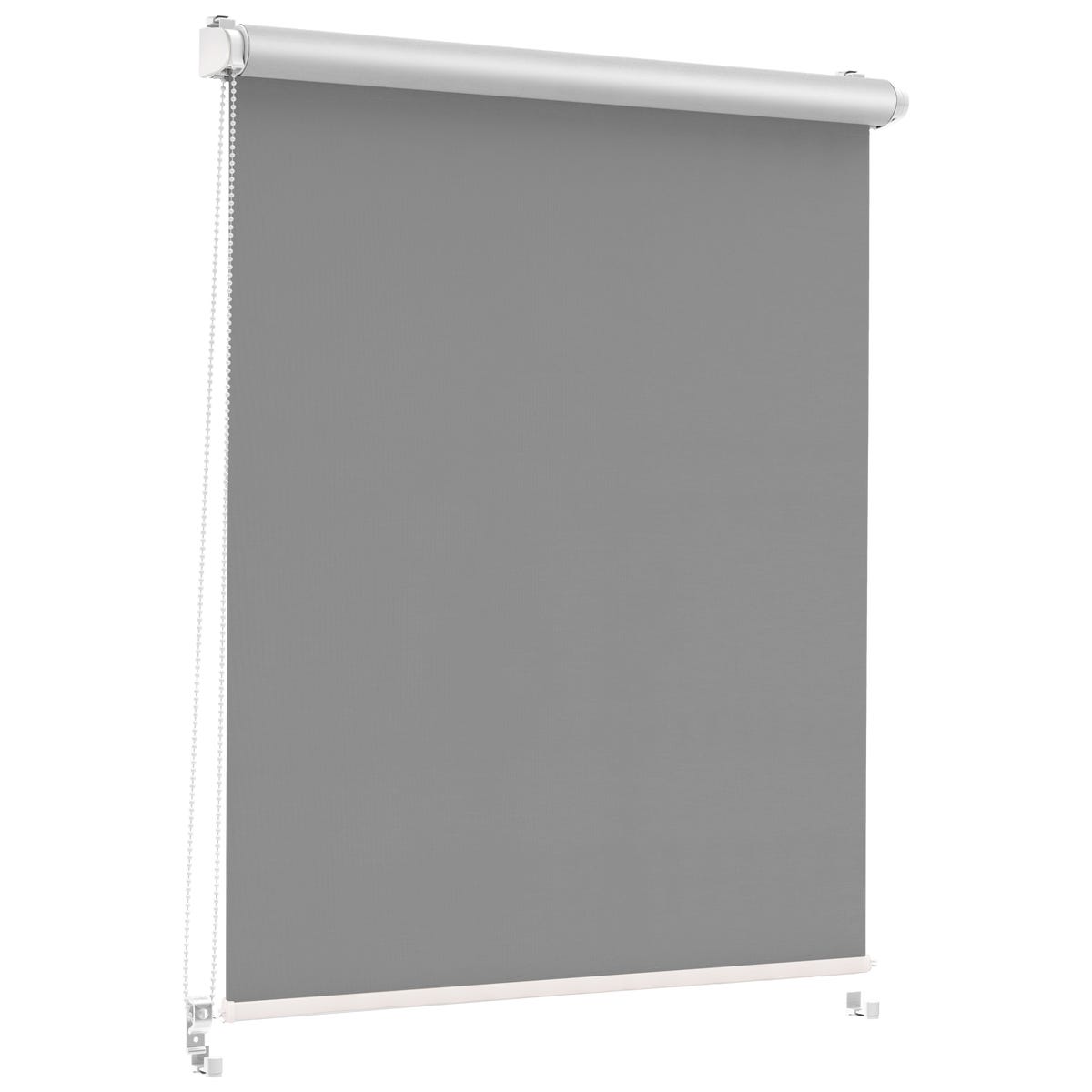 Roleta zaciemniająca Silver Click 88.5 x 215 cm grafitowa termoizolacyjna