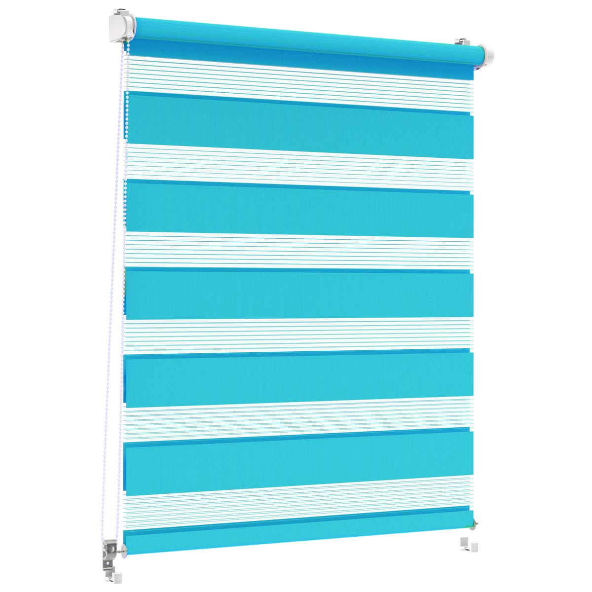 Roleta dzień noc Classic Click 38.5 x 215 cm turkusowa