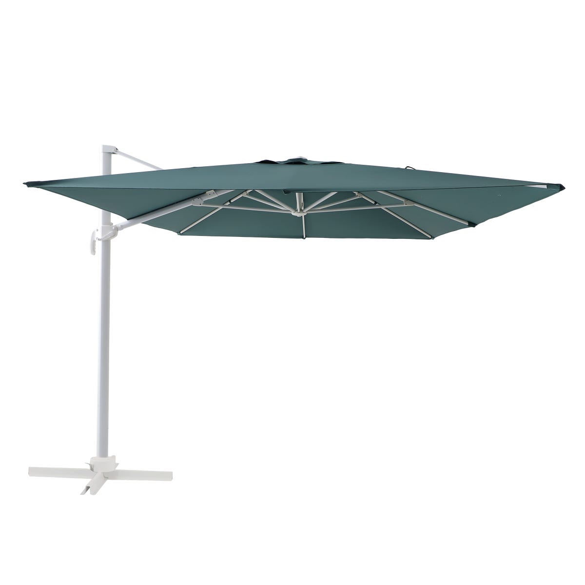 Naterial Parasol ogrodowy boczny 293x386x275 cm zielony