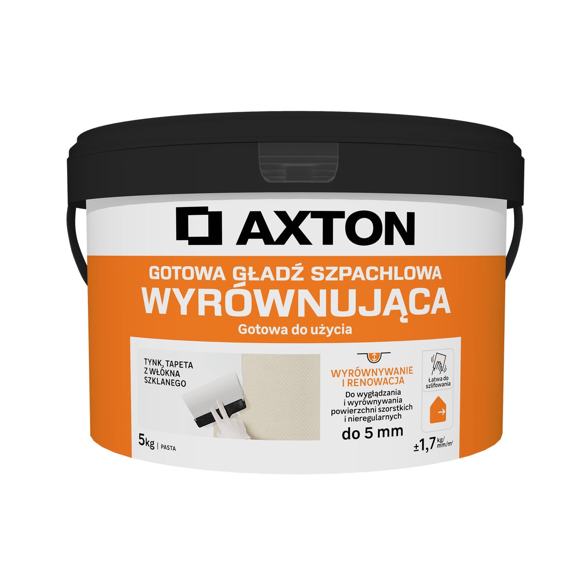 Gładź szpachlowa wyrównująca 5 kg Axton