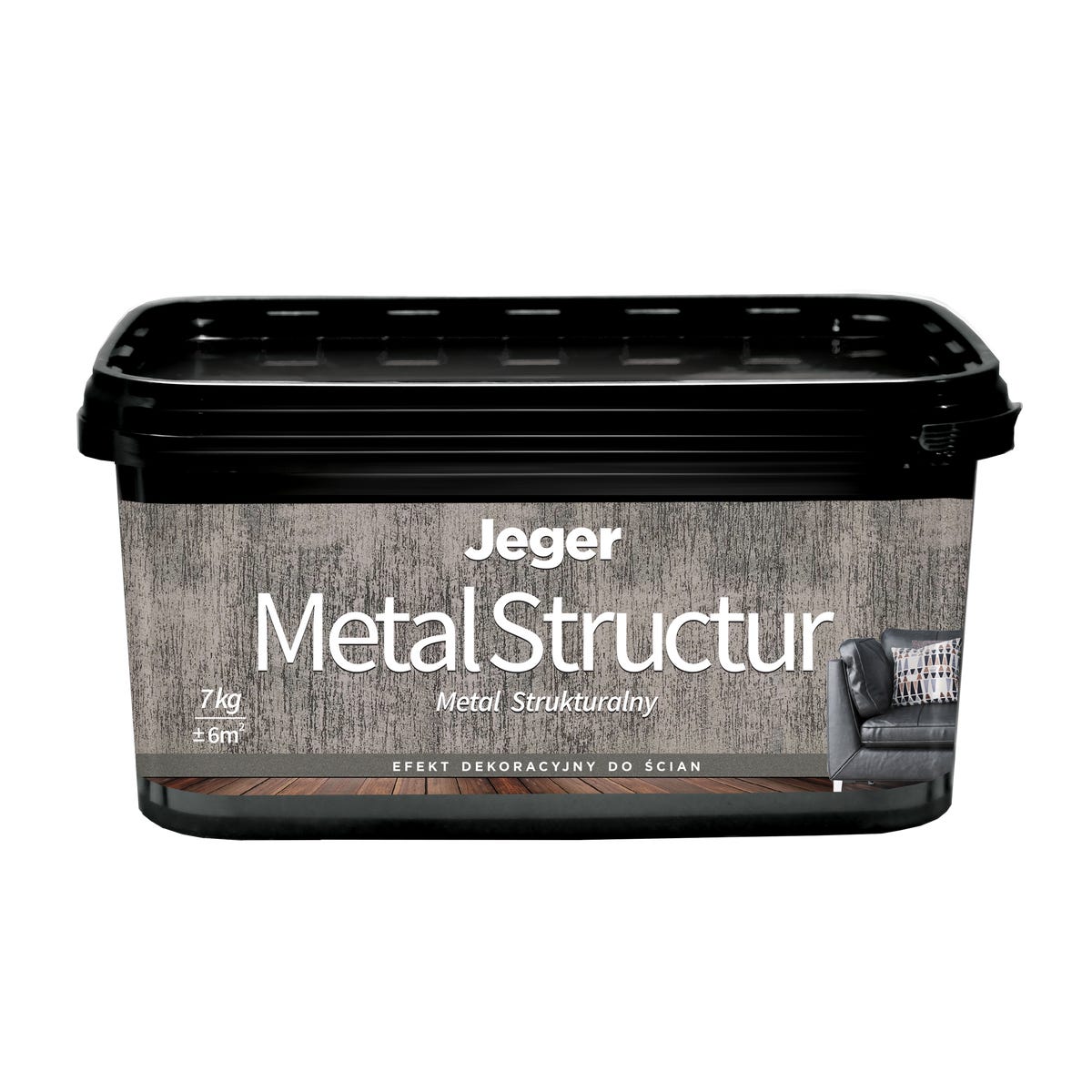 Farba dekoracyjna Metal structur 7 l Jeger