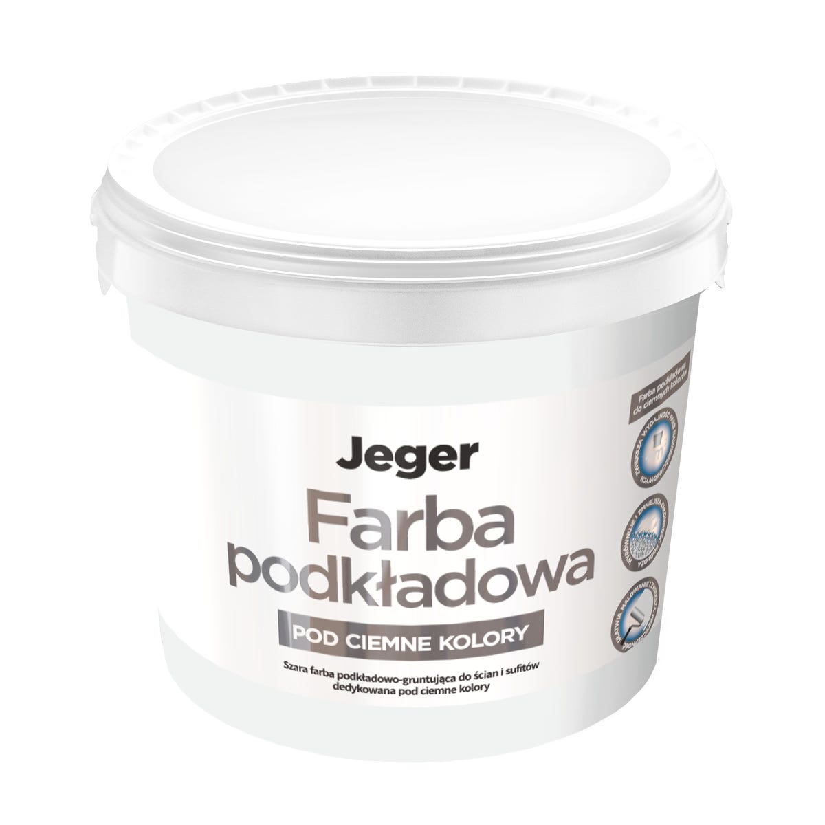 Farba podkładowa pod ciemne kolory 10 l Jeger
