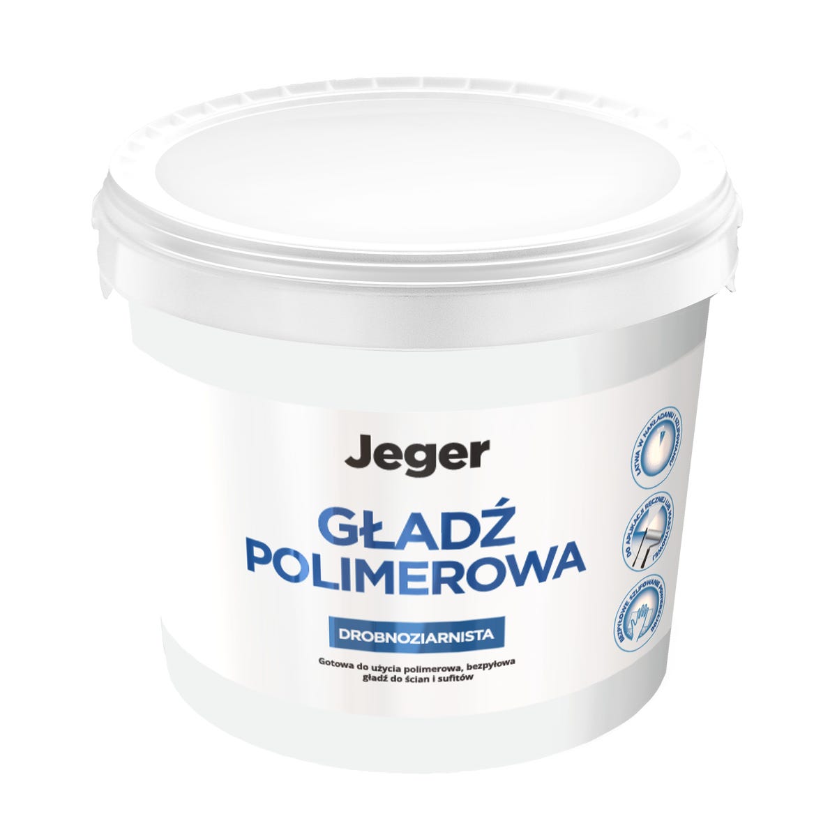 Gotowa gładź polimerowa 14kg Jeger