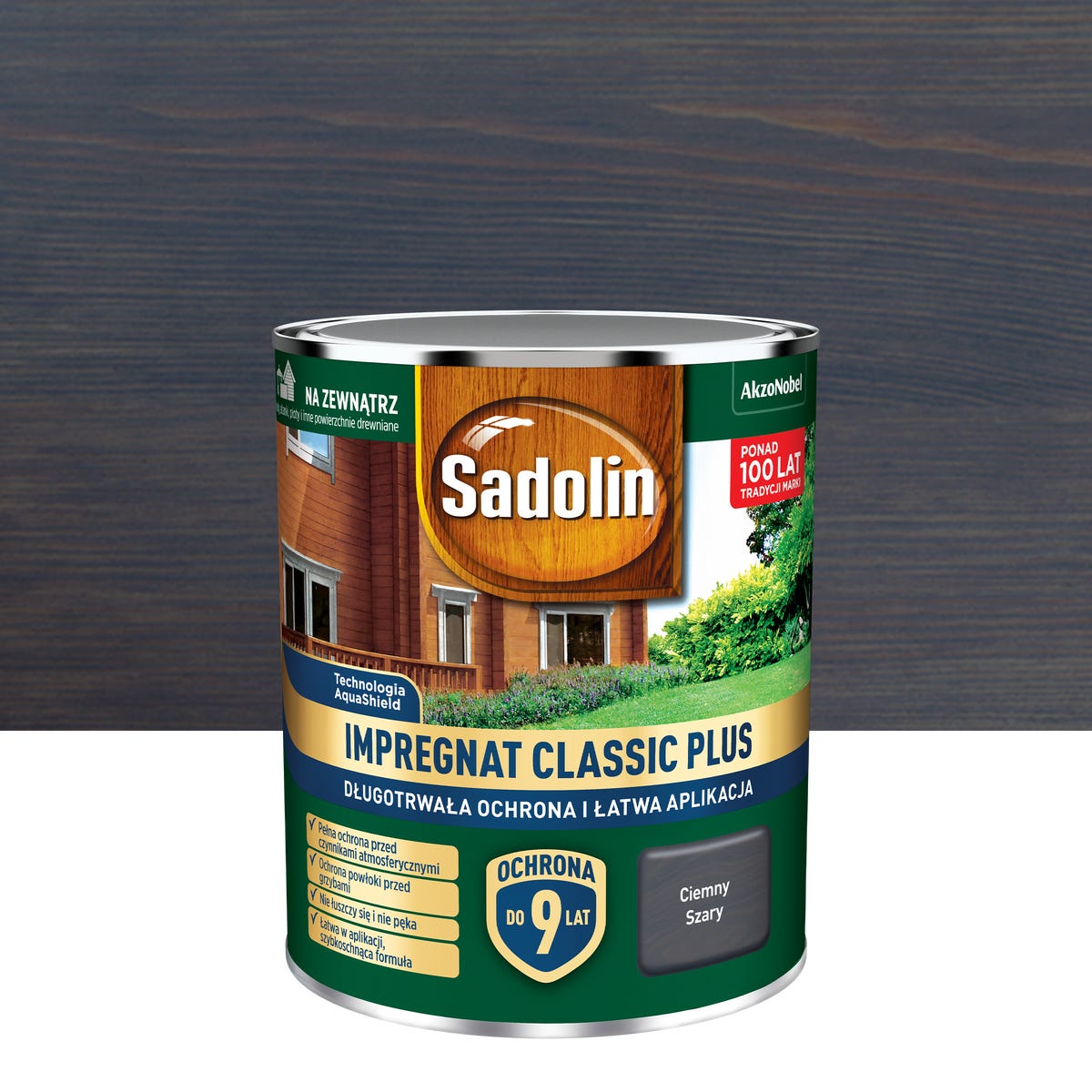 Impregnat do drewna Classic Plus 0.7 l Ciemnoszary Sadolin
