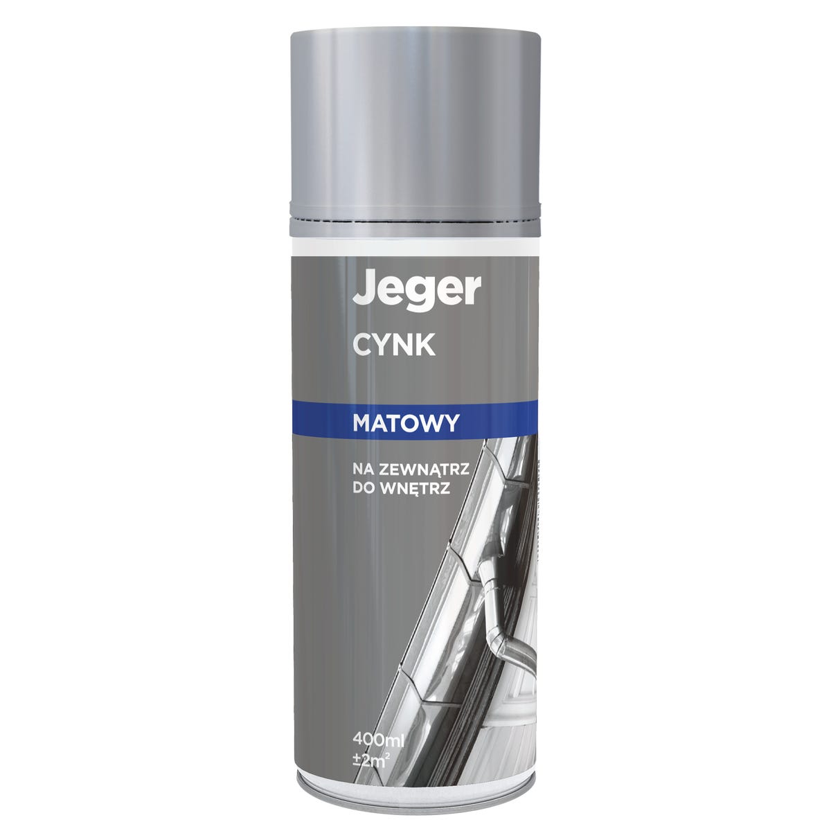 Spray kolor srebrny 0.4 l matowy Jeger
