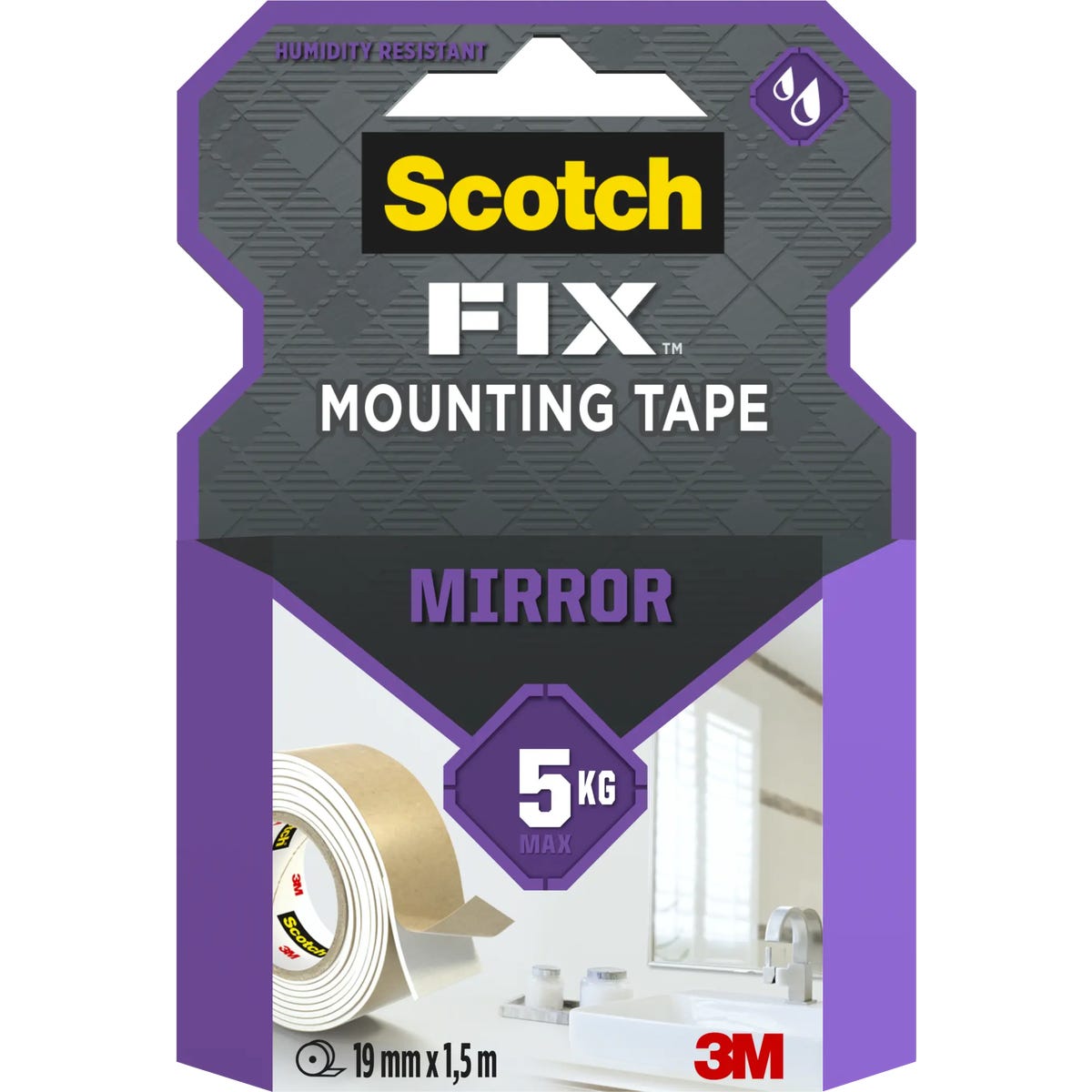 Scotch Taśma montażowa Mirror 19 mm x 1.5 m Fix