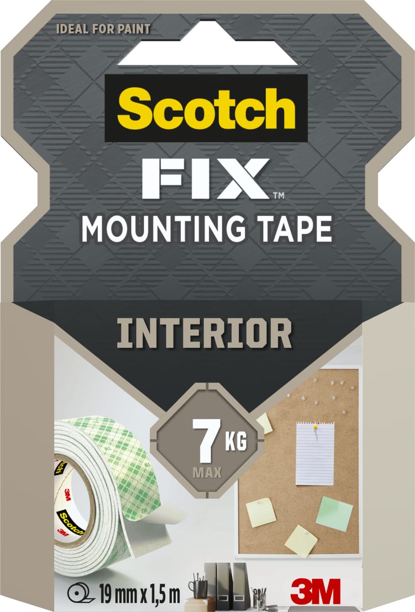 Scotch Taśma montażowa Interior 19 mm x 1.5 m Fix