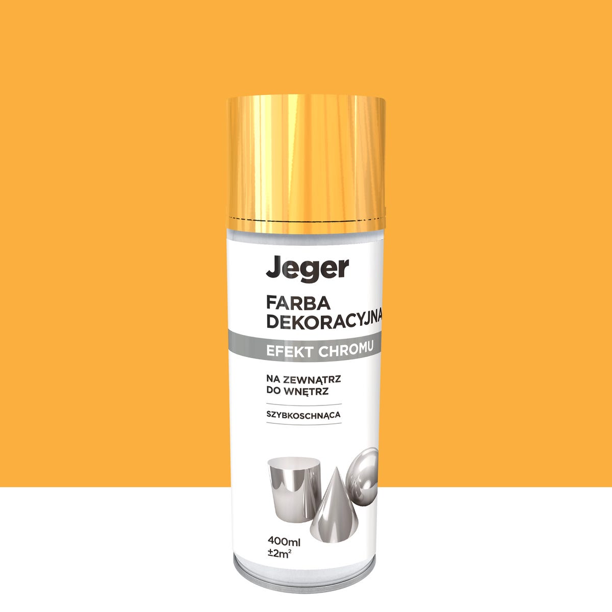 Spray 0.4 l złoty metalizowany Jeger
