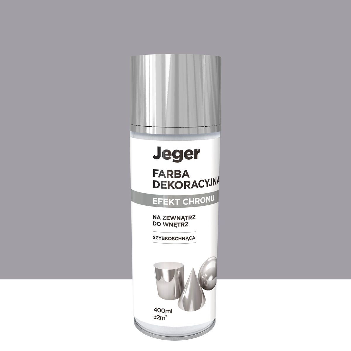 Spray 0.4 l srebrny metalizowany Jeger