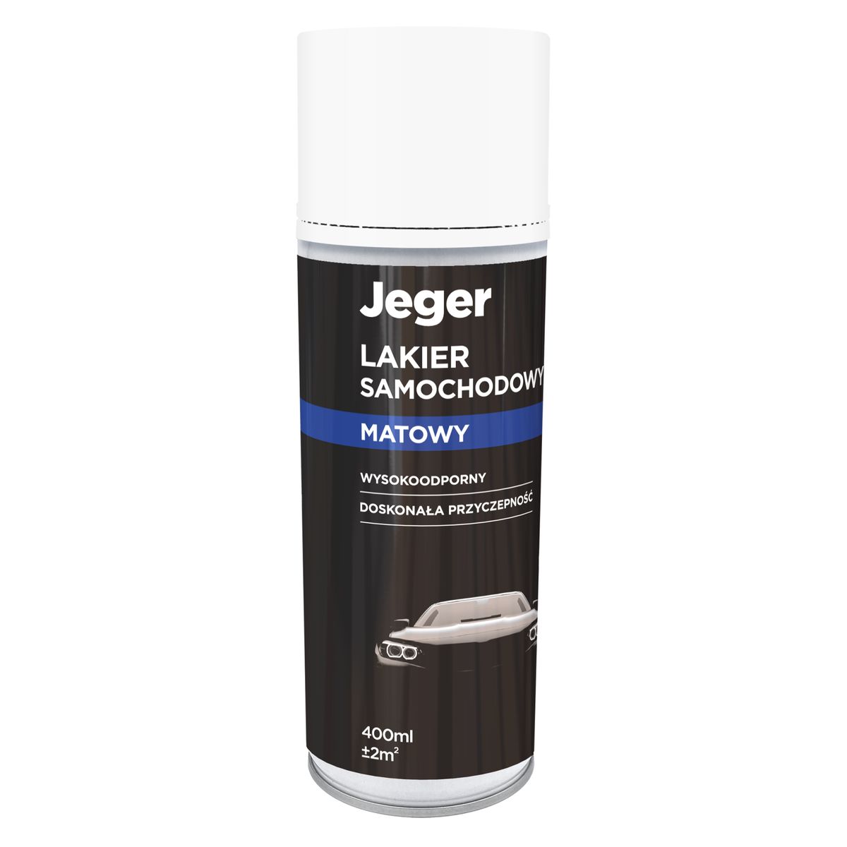 Lakier samochodowy w sprayu 0.4 l biały matowy Jeger