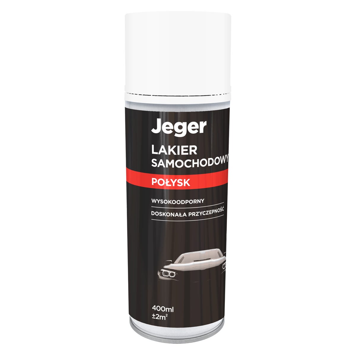 Lakier samochodowy w sprayu 0.4 l biały połysk Jeger