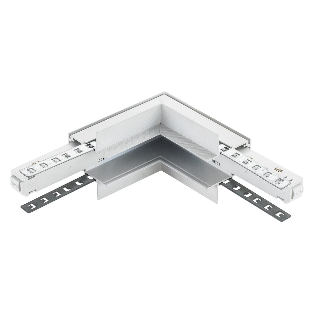 Łącznik L M-Line biały wewnętrzny podtynkowy 1F DPM