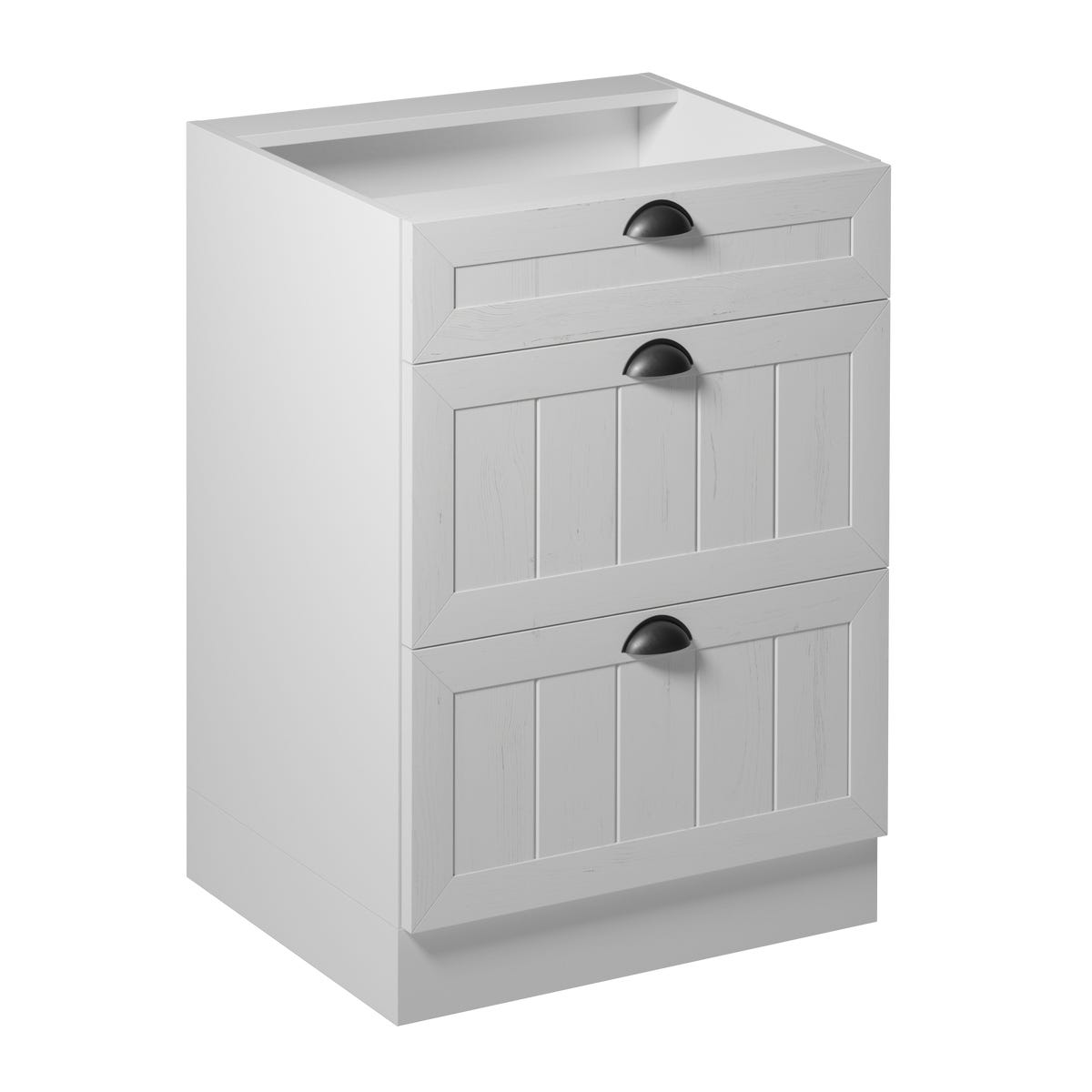 Szafka kuchenna stojąca 3 szuflady Calio 60 cm kolor biały