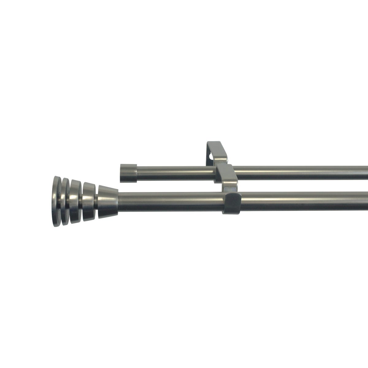 Karnisz teleskopowy podwójny Aspyral 160-300 cm nikiel 16/19 mm Inspire