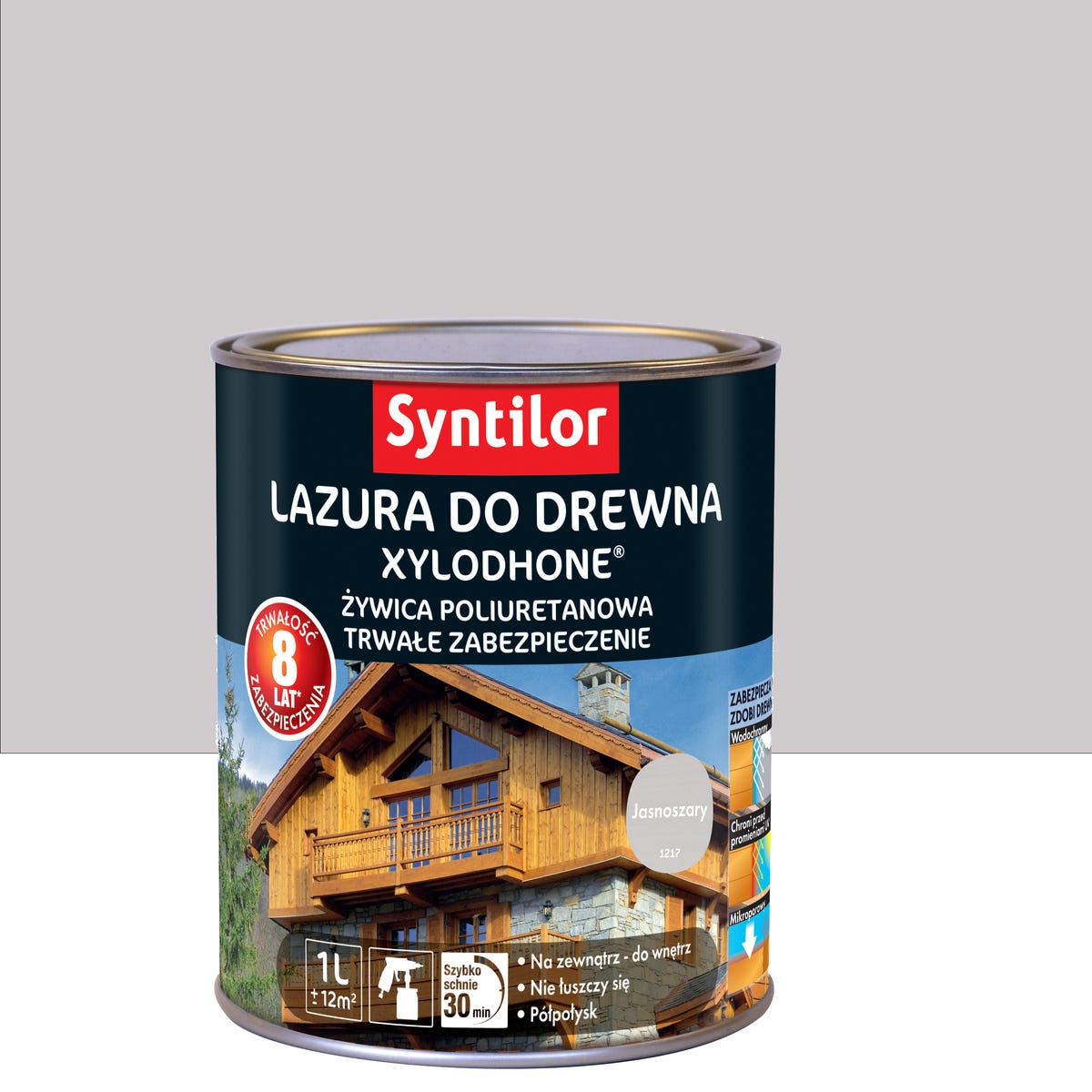 Lazura do drewna Xylodhone HP 1 l Jasnoszary Syntilor