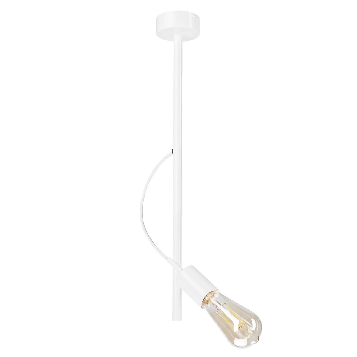 Lampa wisząca Taro biała E27 Lamkur