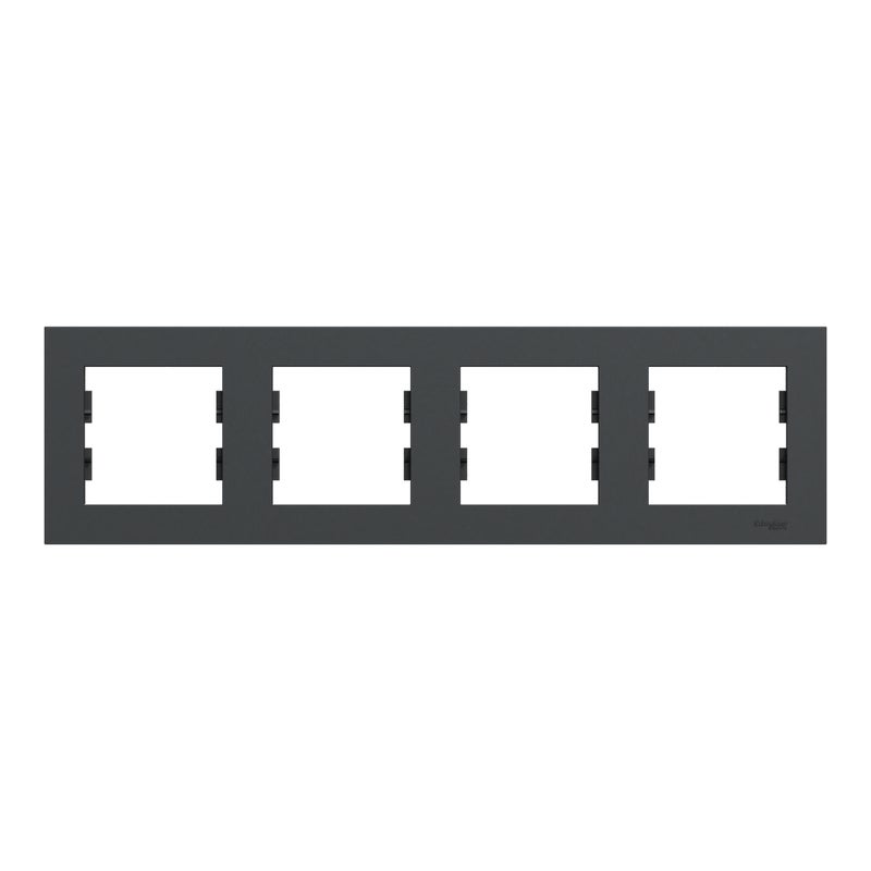 Schneider Electric Ramka poczwórna pozioma Miluz Ed antracyt