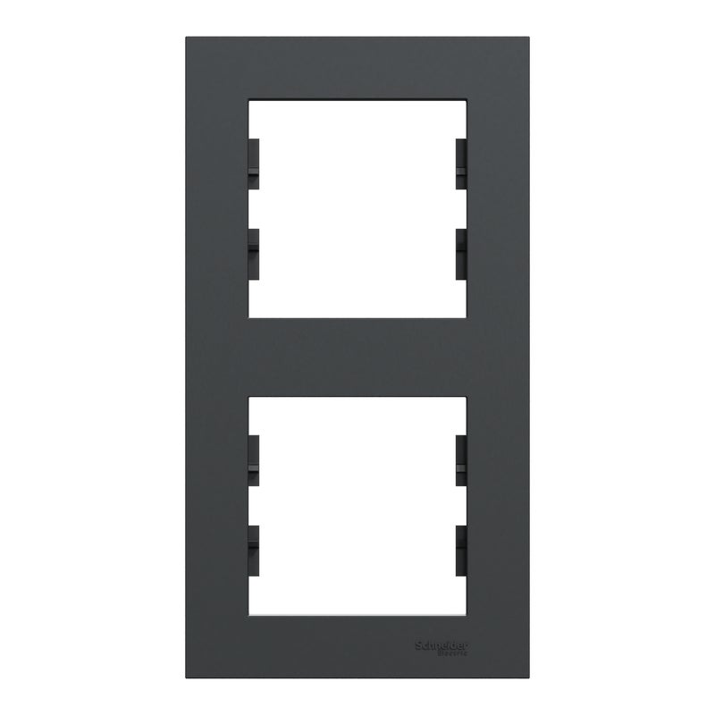 Schneider Electric Ramka podwójna pionowa MILUZ ED Antracyt