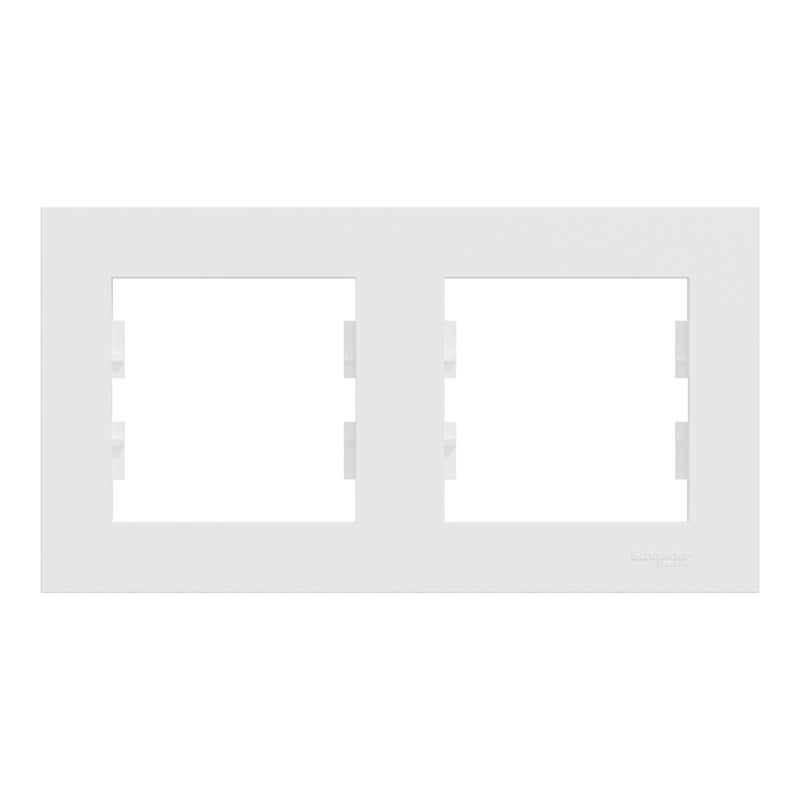 Schneider Electric Ramka podwójna pozioma Miluz Ed biała