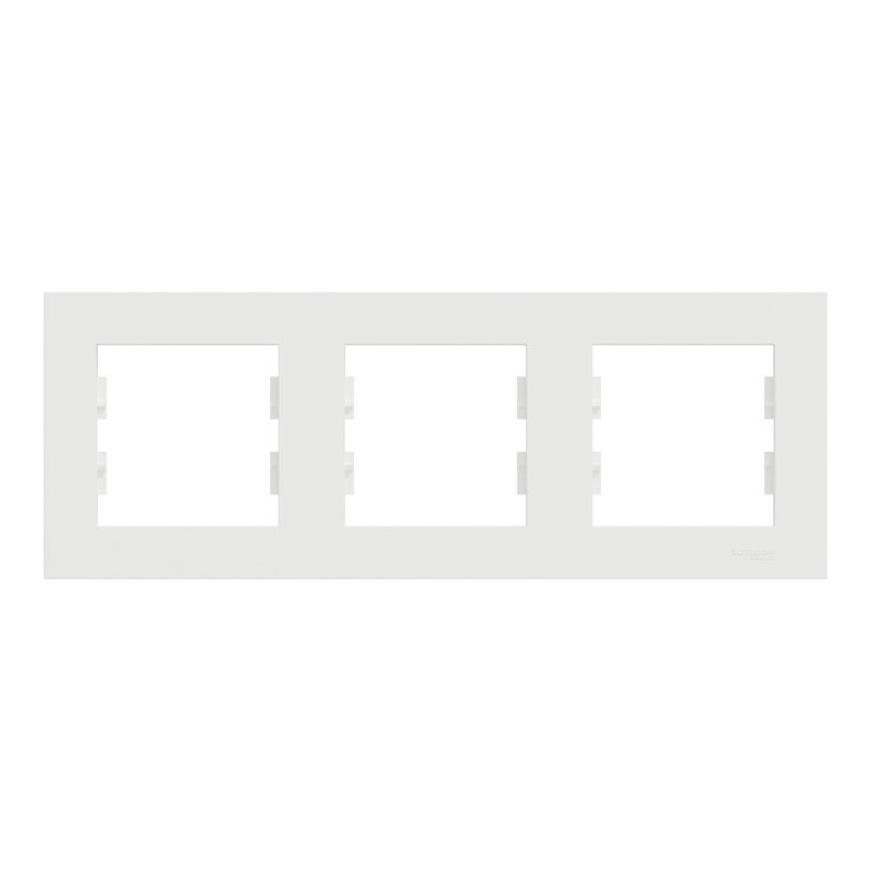 Schneider Electric Ramka potrójna pozioma Miluz Ed biała