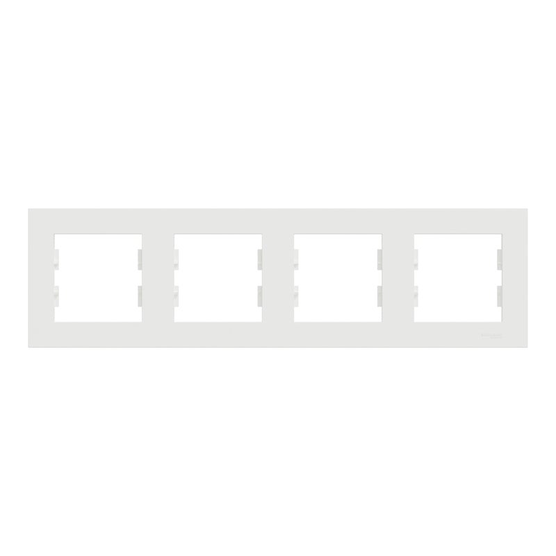 Schneider Electric Ramka poczwórna pozioma Miluz Ed biała