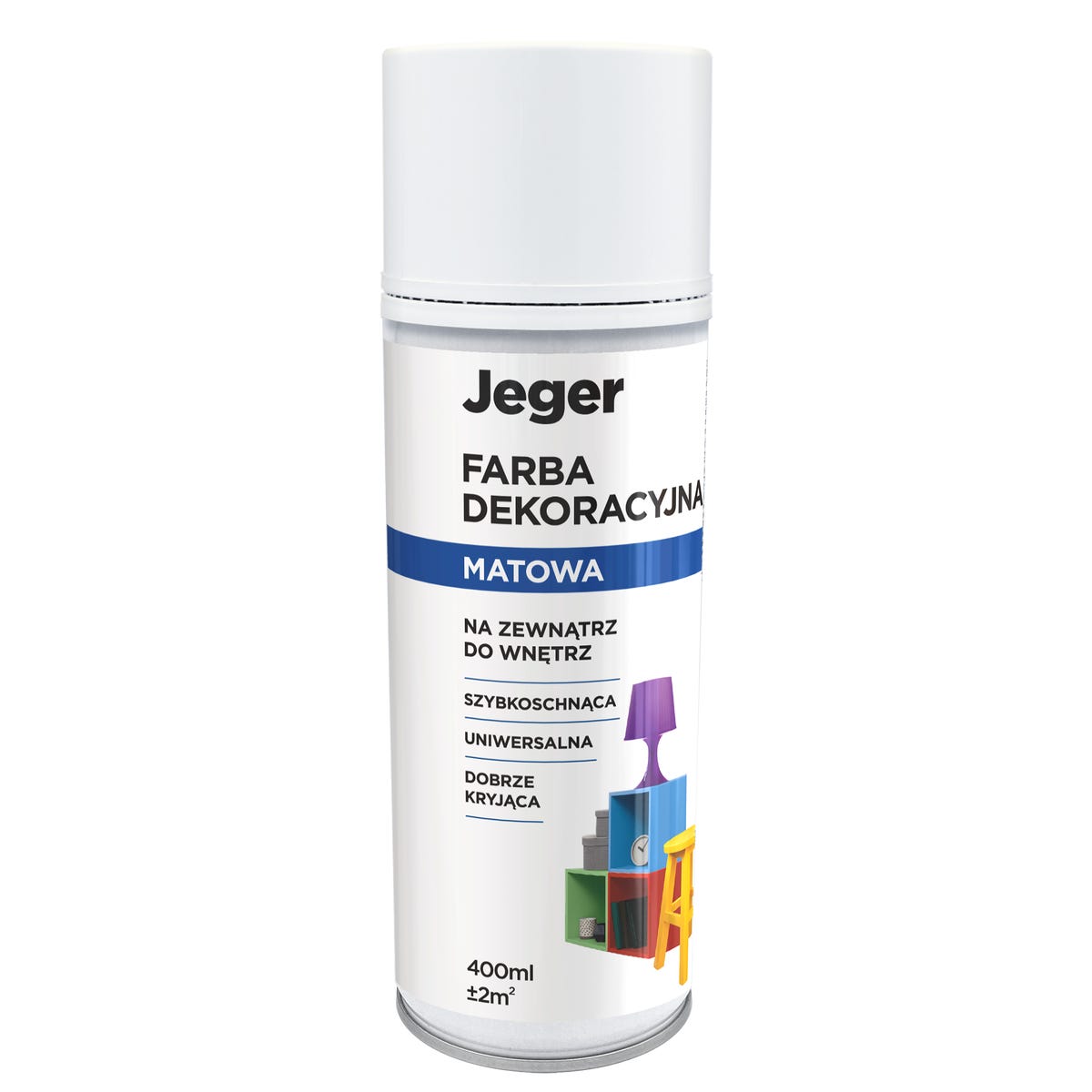 Spray 0.4 l biały mat Jeger