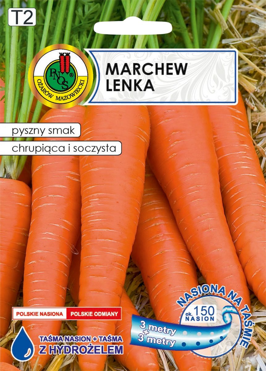 Marchew jadalna Lenka nasiona na taśmie 6m Pnos